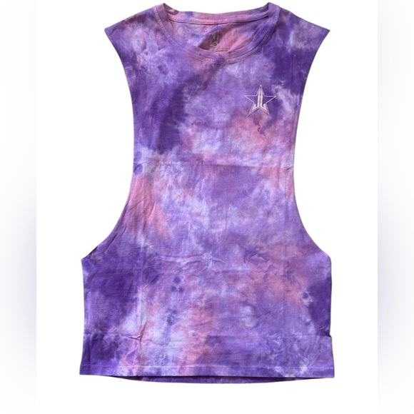 #57 Jeffree Star Tye Dye Muscle Tank in Purple - Picture 1 of 4
